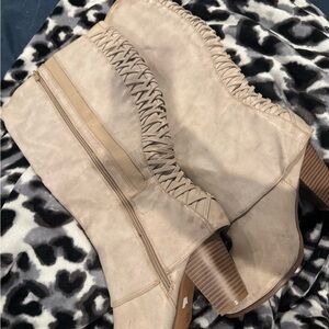 Torrid Beige Heeled Boots